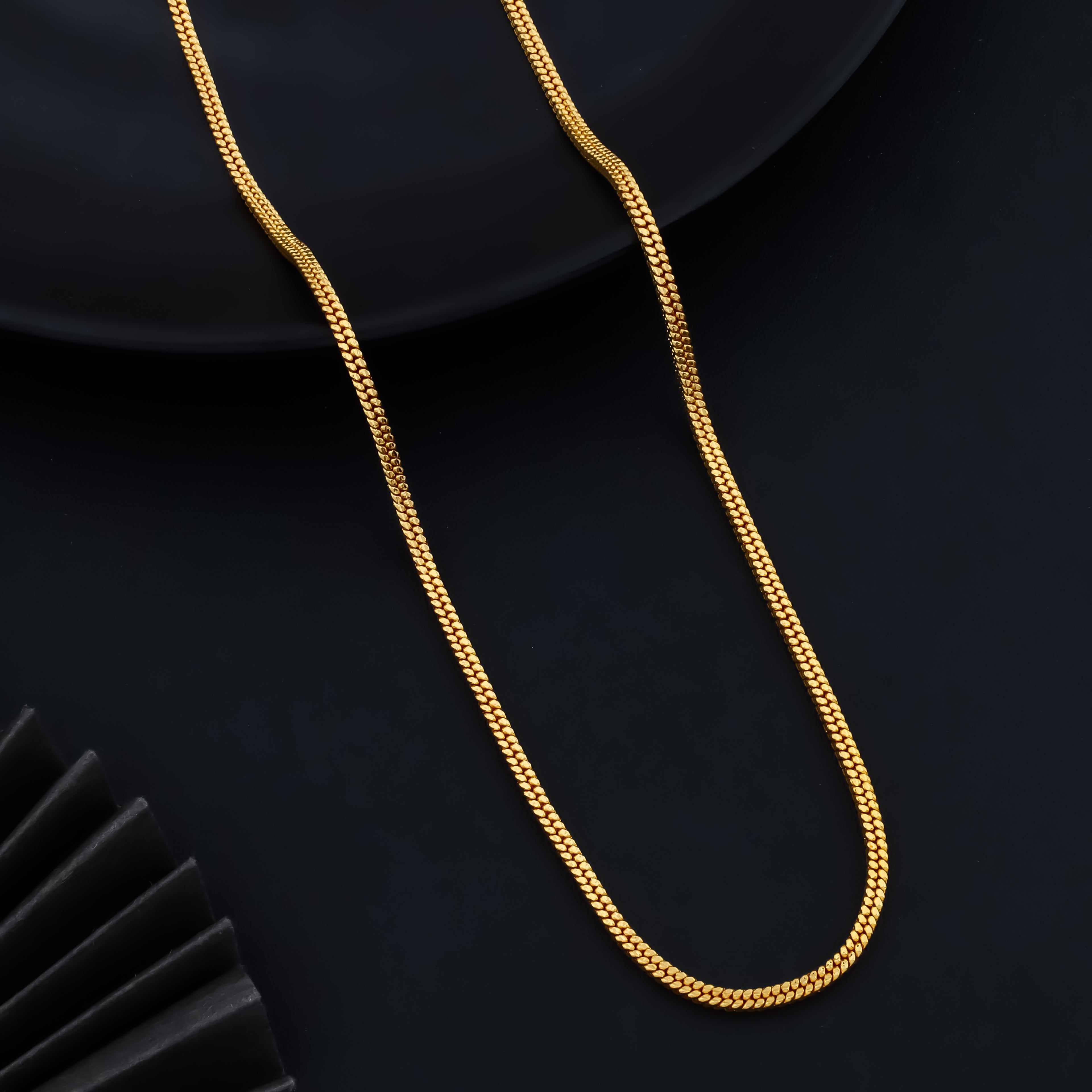 Luxury Gold-Tone Men’s Chain Necklace | Premium Imitation Fashion Jewelry for Everyday Style | VJIPC1056